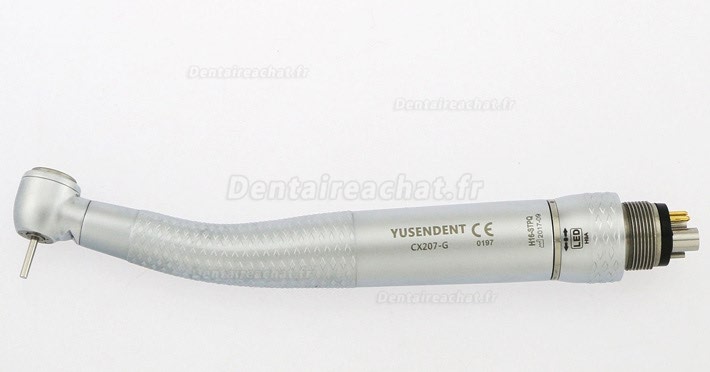 YUSENDENT® CX207-GS-TPQ turbine dentaire tête torque avec lumiere avec raccord rapide compatible Sirona